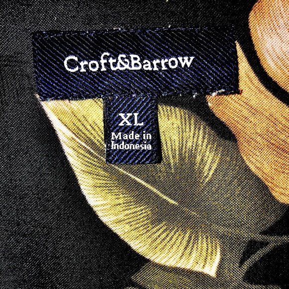 Croft and Barrow XL 100% Rayon Floral Print Shirt - Picture 4 of 4